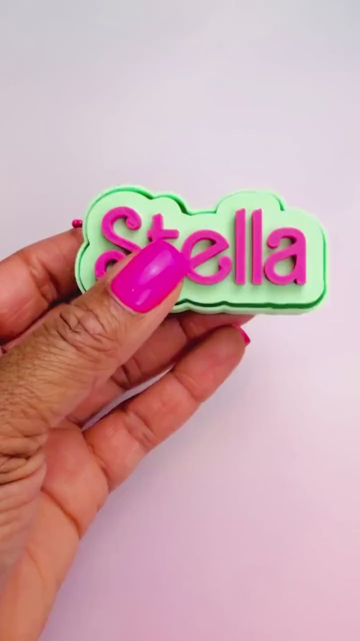 Personalized Name Clicker Keychain | Custom Backpack Charm | Gift Boxed